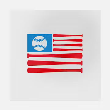 Baseball USA Flag