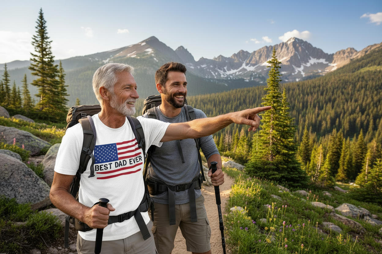 Best Dad Ever American Flag